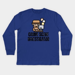 Crime Scene Investigator Kids Long Sleeve T-Shirt